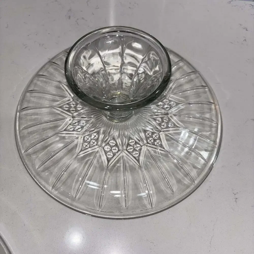 Anchor Hocking Canfield Footed Cake Stand with Dome Lid